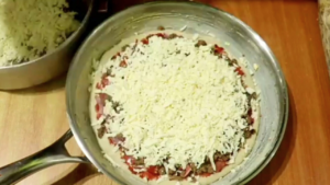 assembled sourdough pizza ingredients