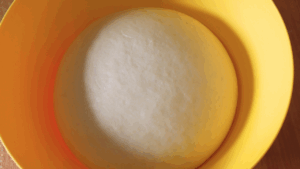 the dough has proofed and doubled in size.