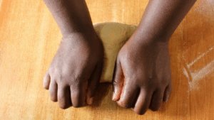 Knead the dough for 5 to 10 minutes.