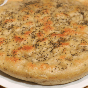 Stovetop sourdough focaccia bread