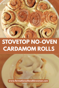 stovetop no-oven cardamom rolls