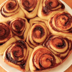 Browned Stovetop Sourdough Cinnamon Rolls