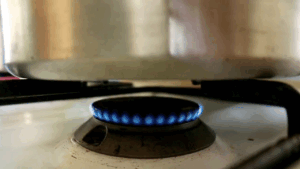 A very, very low flame to bake the cardamom rolls without an oven on the stovetop