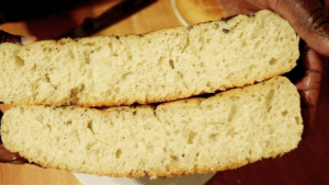 done fluffy stovetop focaccia bread