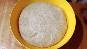 bulk fermented sourdough focaccia dough