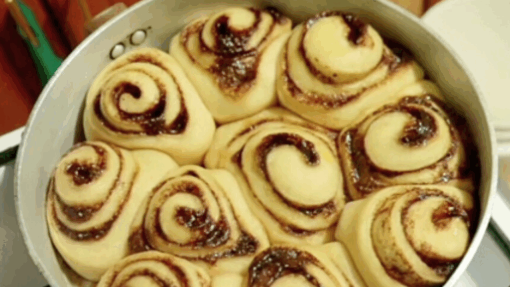 Done Stovetop Sourdough Cinnamon Rolls