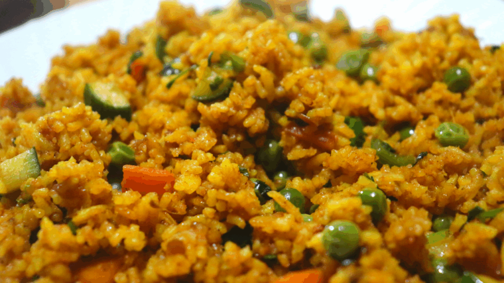 easy vegetable pilau rice