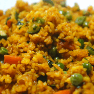 easy vegetable pilau rice