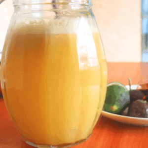 Homemade passion fruit Juice