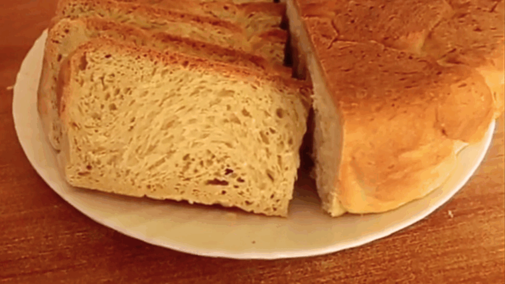 Done brioche bread without an oven