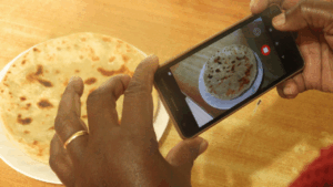 using my simple mobile phone to take my recipe videos and photos for my YouTube Channel when I started.