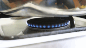 a tiny flame to bake digestive biscuits without an oven on the stovetop