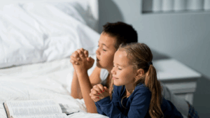 praying for children to have a godly character which includes training them to learn to pray