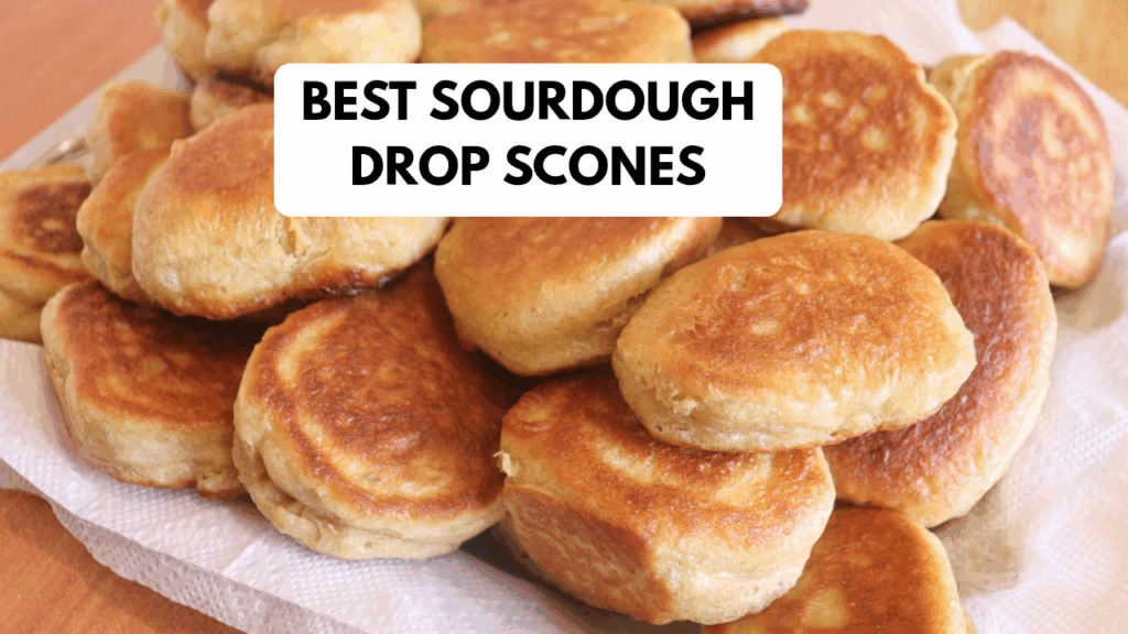 how to make sourdough drop scones