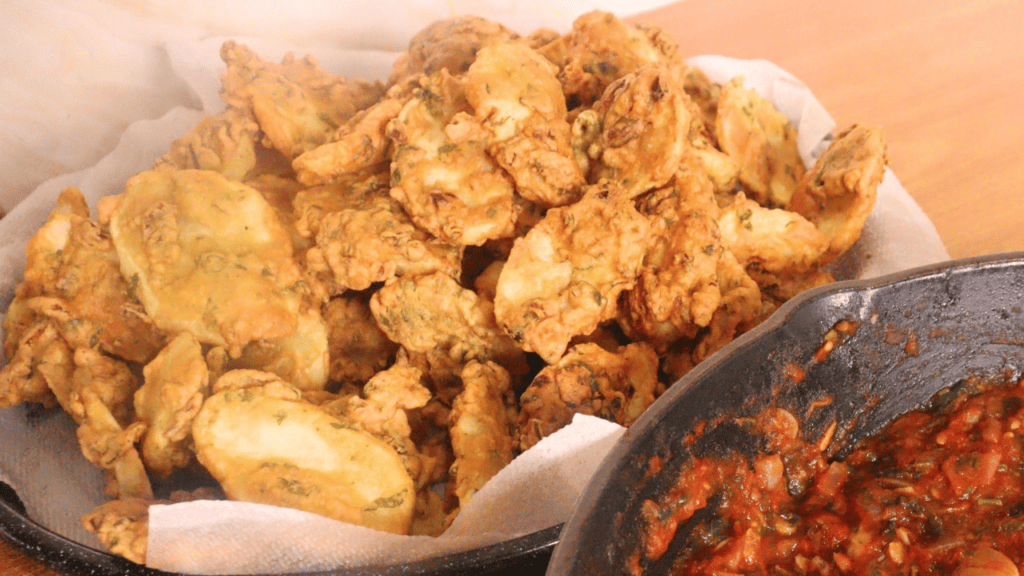 Bhajia with Cassava Flour
