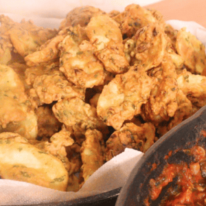 Bhajia with Cassava Flour